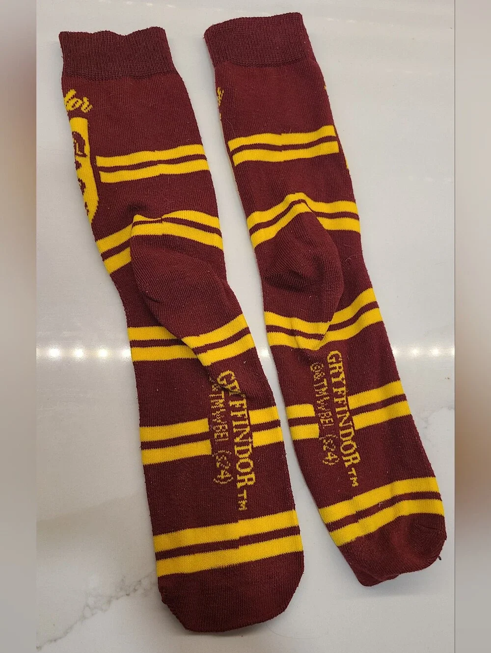 Gryffindor Maroon & Yellow Socks